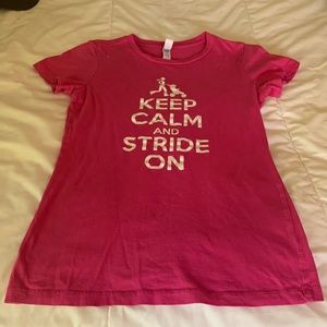 Fit4mom “Keep Calm And Stride On” Instructor t-shirt